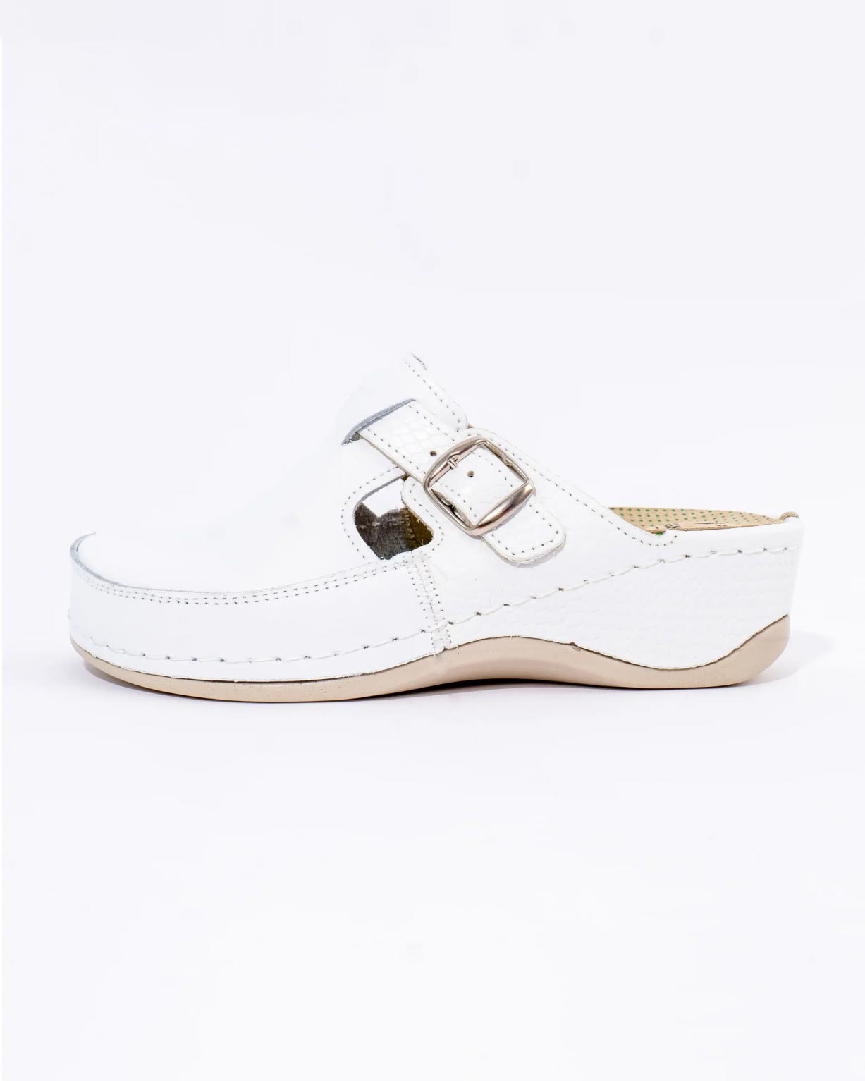 ŽENSKE KOŽNE KLOMPE BELLA 300 - BIJELE