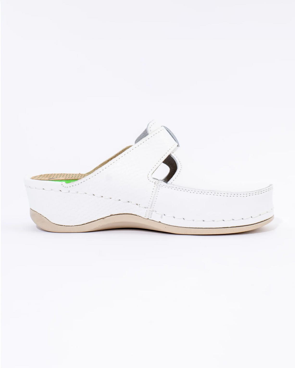 ŽENSKE KOŽNE KLOMPE BELLA 300 - BIJELE - Slika 2