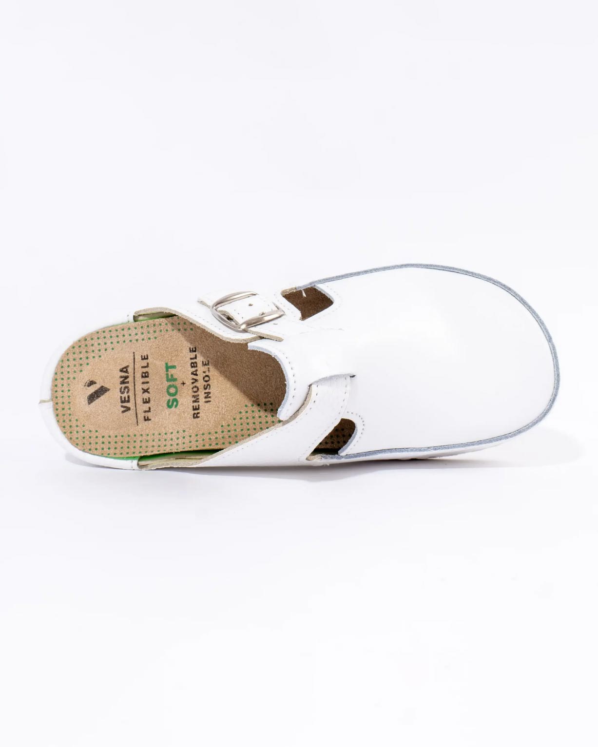 ŽENSKE KOŽNE KLOMPE BELLA 300 - BIJELE - Slika 4