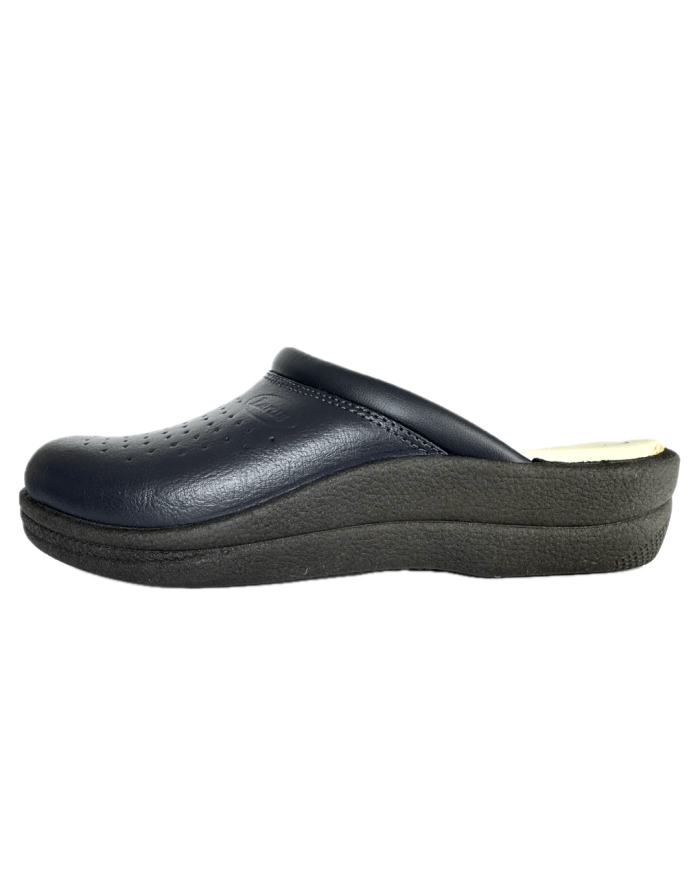 ŽENSKE KOŽNE KLOMPE 4 ZONE 6101 - MODRE