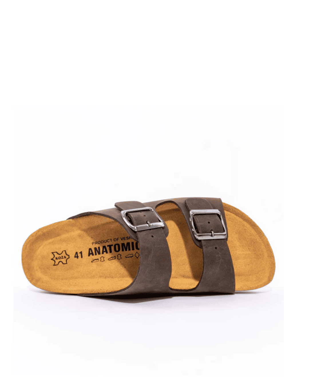 LIAM MUŠKE ANATOMSKE NATIKAČE 413 - SMEĐE - Image 3