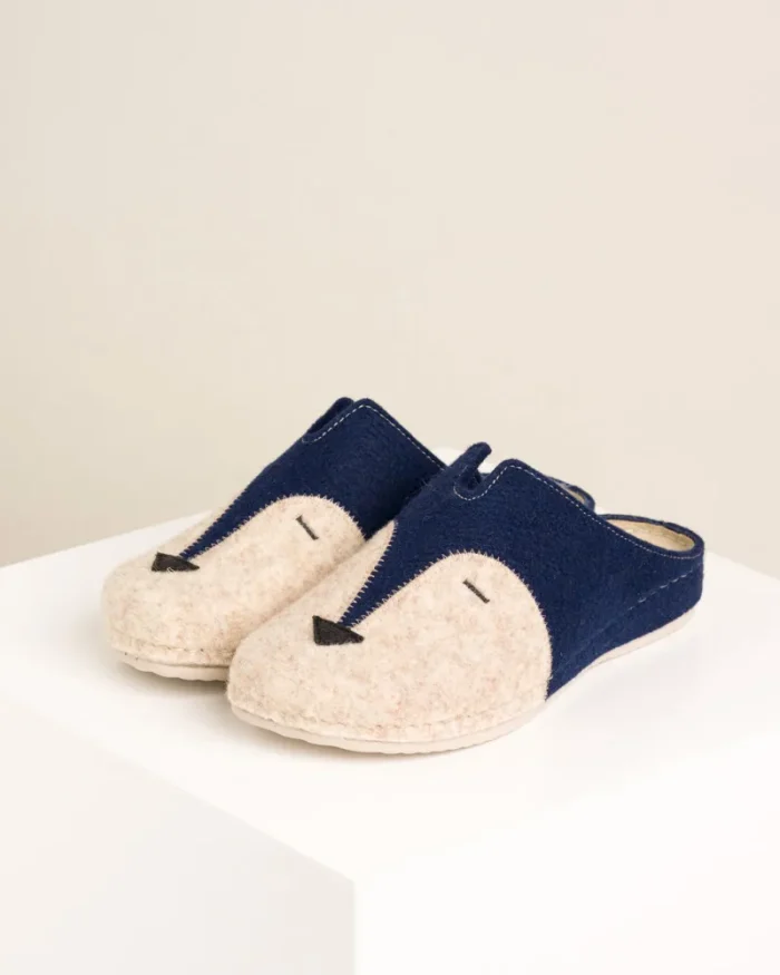 ŽENSKE KUĆNE PAPUČA LISICA 281- MODRA